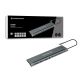 12. CONCEPTRONIC 12-1 USB-C docking station->2xHDMI/3xUSB-A/DP/+ 18cm gr