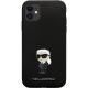 3. Karl Lagerfeld KLHCN61SMHKNPK case for iPhone 11 / Xr - black Silicone Ikonik Metal Pin