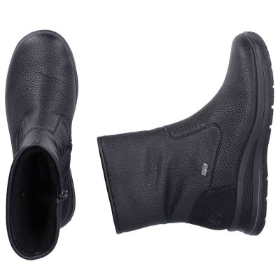 5. Rieker L7760-00 women's waterproof black ankle boots