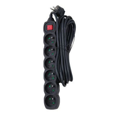 8. ESPERANZA POWER STRIP 6 OUTLETS 5M SWITCH BLACK ELK219K