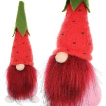 gnome strawberry 20cm spring decoration boy