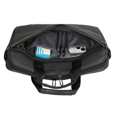 7. Wozinsky WET-15 15.6" Laptop Bag with Handle and Adjustable Shoulder Strap - Black