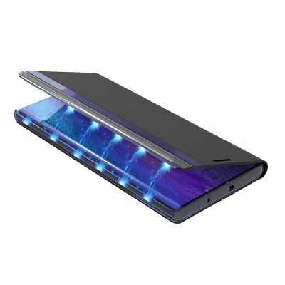 7. Sleep Case Bookcase Type Case with Smart Window for iPhone 13 Pro Max blue