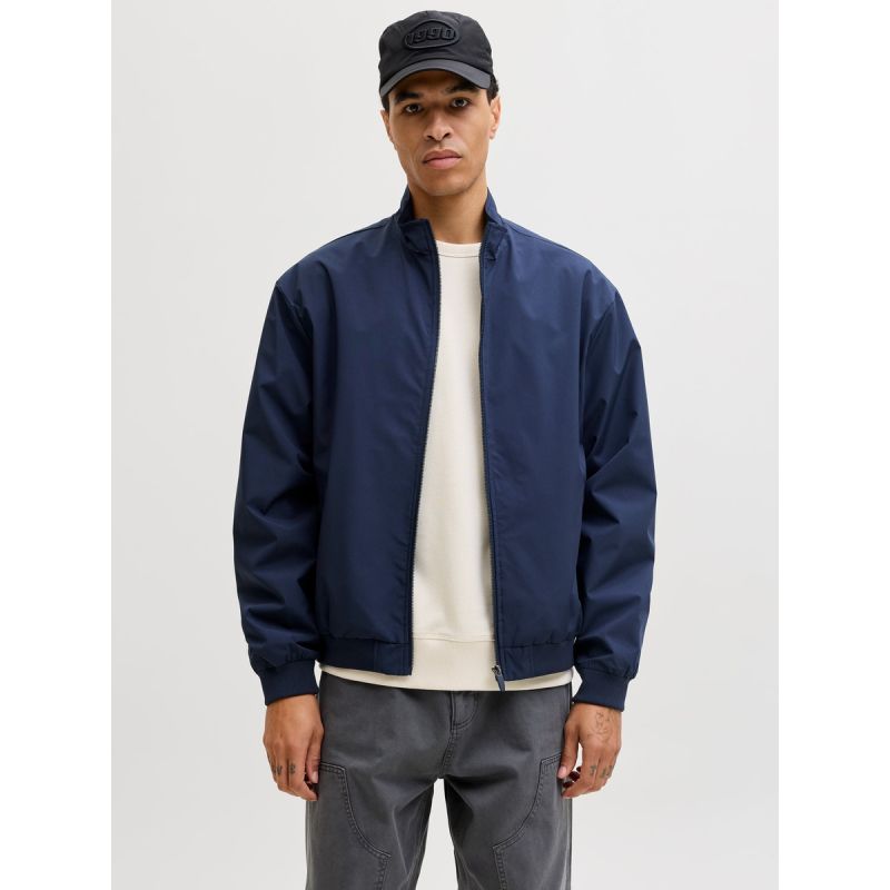 Jack&Jones Men's Bomber Jacket JJECHARGE STAND COLLAR BOMBER NOOS 12288895 NAVY BLAZER