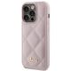 2. Guess Quilted Metal Logo case for iPhone 15 Pro Max - pink