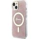 2. Guess IML 4G MagSafe case for iPhone 15 / 14 / 13 - pink