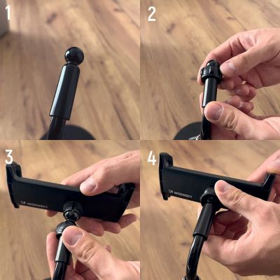 14. Wozinsky Tablet and Phone Desk Stand Black (WTHBK4)