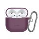 3. Tech-Protect Silicone Hook Case for Apple AirPods 4 / 5 – Burgundy
