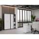 3. CLOSED SHELVING OLIV 2D ANTHRACITE/WHITE SET