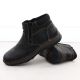 4. Men’s black leather ankle boots with zip, Rieker 05362-00