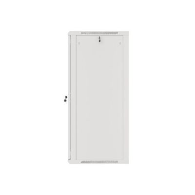 5. Lanberg WF01-6627-10S Rack Cabinet (27U; 1300mm / 600mm / 600 mm; wall-mounted; Glass; 19''; gray)