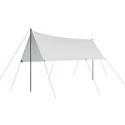 2. TENT ROOF SUN SAIL WITH POLES 3X4X2.4M