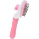 3. PINK SELF-CLEANING BRUSH FOR DOGS AND CAT