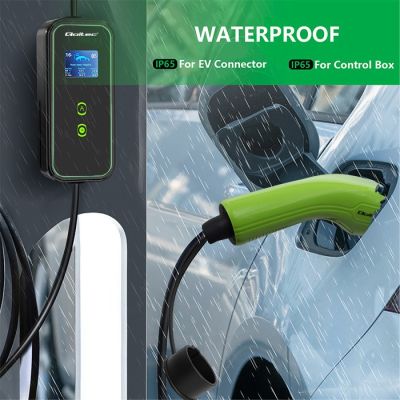 8. Qoltec Mobile EV charger 2 in 1 type2, 3.5kW, 230V