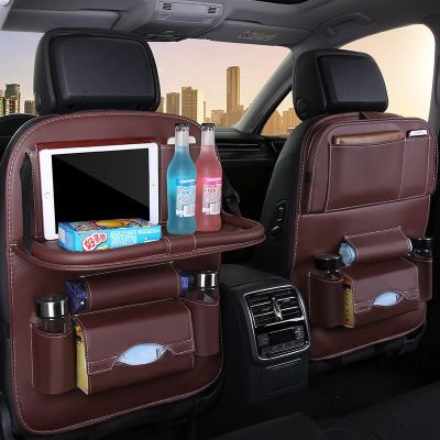 5. Car seat organizer seat protector seat cover shelf mini car table black