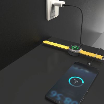 5. Dudao A12MaxC PD60W 2-in-1 Charger for Apple Watch / USB-C 1.2m - Black