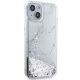 4. Guess Liquid Glitter Marble case for iPhone 14 - white
