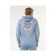 3. RIP CURL Wettie Passage Icon Zip Thru Men's Sweatshirt Blue