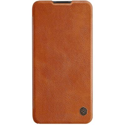 2. Nillkin Qin leather holster case for Xiaomi Redmi Note 9T 5G brown