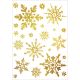 2. GOLD CHRISTMAS WINDOW STICKERS