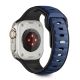 2. Tech-Protect IconBand Line Strap for Apple Watch 44 / 45 / 46 / 49 mm - Black and Navy Blue
