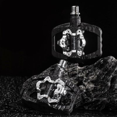 6. Rockbros PD303 Half-Lock Platform Bicycle Pedals - Black