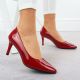 11. Women's patent leather pumps, red, Sergio Leone 1336