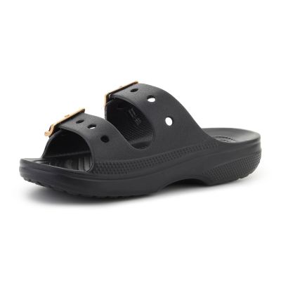 3. CROCS SATURDAY METALLIC BUCKLE SANDAL IN BLACK 213316-001