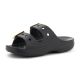 3. CROCS SATURDAY METALLIC BUCKLE SANDAL IN BLACK 213316-001