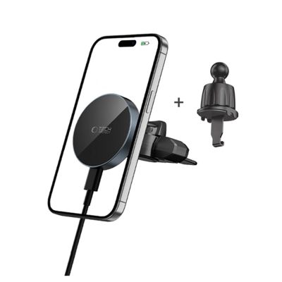 2. Tech-Protect mm15W-V5 Magnetic MagSafe Car Mount for Air Vent/CD Slot - Black