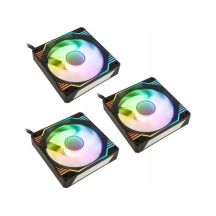 Kolink Umbra X 120mm ARGB High Performance PWM Fan Triple Pack - Black