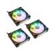 Kolink Umbra X 120mm ARGB High Performance PWM Fan Triple Pack - Black