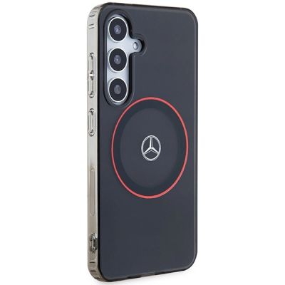 4. Mercedes Double Layer W Red MagSafe case for Samsung Galaxy S24 - black