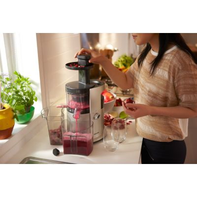 10. ELDOM SLOW JUICER PJ350 250 W BLACK TWO FILTERS NEW GENERATION HEAVY PRESS