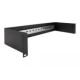 DeLOCK Panel for 19” DIN rail 2U, black