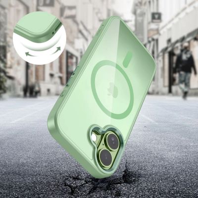 7. Tech-Protect MagMat MagSafe Case for iPhone 17 - Transparent Green