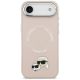 3. Karl Lagerfeld Karl & Choupette Pins MagSafe Case for iPhone Air Pink
