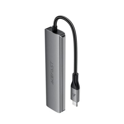 2. Acefast J18 USB Hub USB-C 6-in-1 HDMI 4K 60Hz PD90W Docking Station - Gray