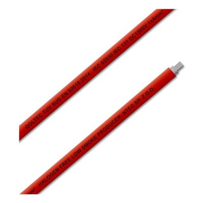 4. QOLTEC SOLAR PHOTOVOLTAIC CABLE | 4MM2 | 100M | RED