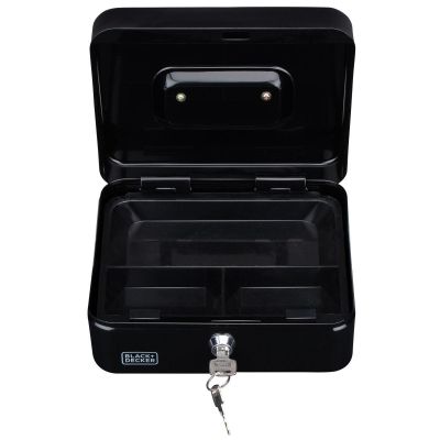 16. METAL CASE FOR MONEY AND DOCUMENTS 20x8.5x16 CM BLACK + DECKER