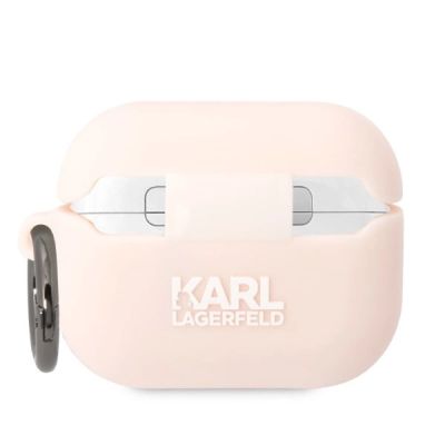 2. Karl Lagerfeld KLAPRUNCHP AirPods Pro cover pink/pink Silicone Choupette Head 3D