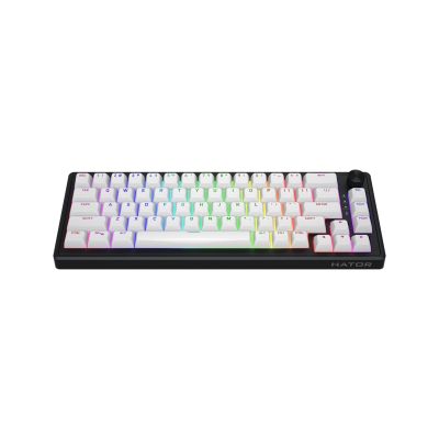 16. HATOR Skyfall Wireless 65 Gaming Keyboard USB + RF Wireless + Bluetooth QWERTY US English Black, White