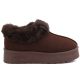 2. Women's brown Big Star fur platform snow boots UU274203