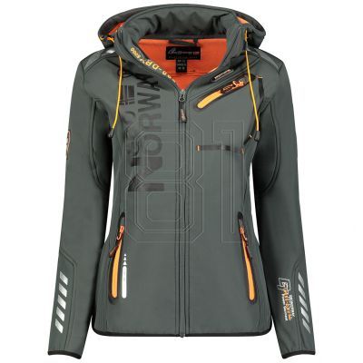 Geographical Norway Reine Ass A EO DB 007 W Softshell Jacket WU8184F/GNO-Dark Gray / Orange