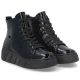 10. Women's patent leather platform ankle boots, black, Rieker W2661-01