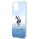8. US Polo Assn. Gradient Pattern Collection iPhone 12 mini Case - Blue