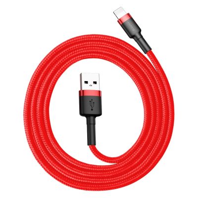 6. Baseus Cafule USB-A / Lightning 2.4A QC 3.0 cable 1 m - red