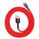 6. Baseus Cafule USB-A / Lightning 2.4A QC 3.0 cable 1 m - red
