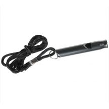 Survival Whistle - Aluminum - Black