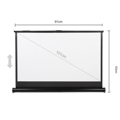 MACLEAN PORTABLE PROJECTION SCREEN, COMPACT, DESKTOP, 40", 16:9, MC-962